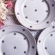 Set de 4 assiettes à dessert fleurie