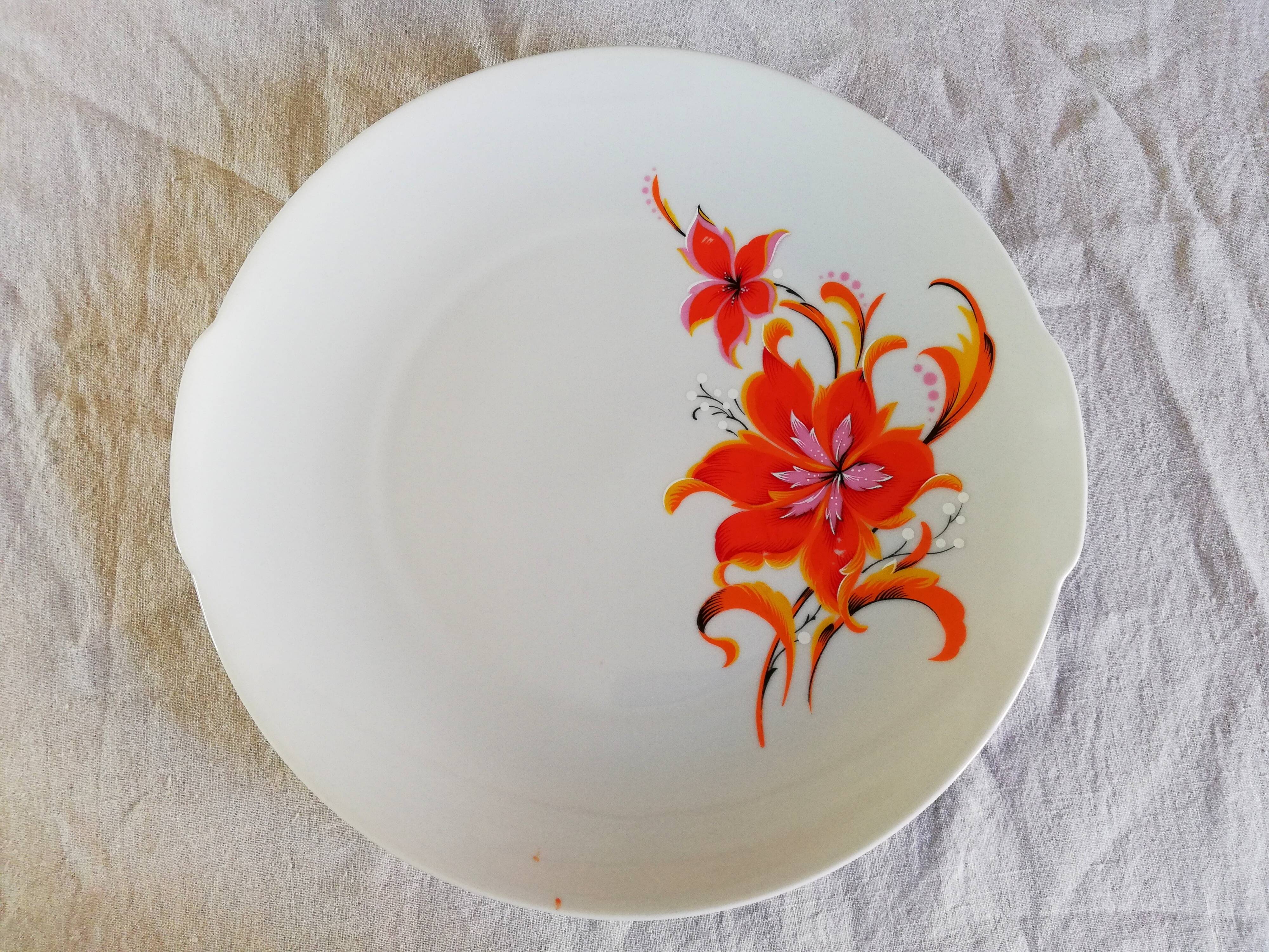 Dessert plate service Winterling Bavaria 1970