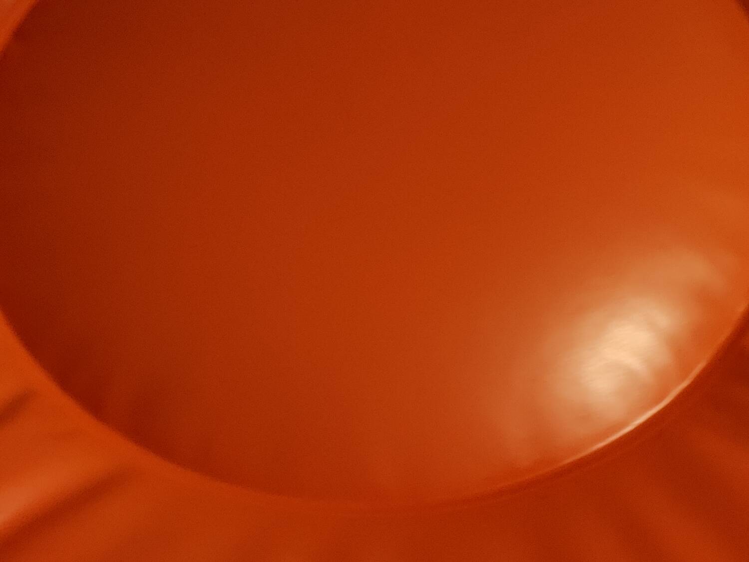 Vintage orange inflatable pouf 70