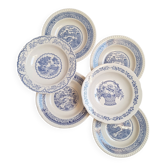 Blue landscape deep plates