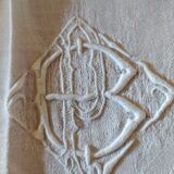 Large white tablecloth.