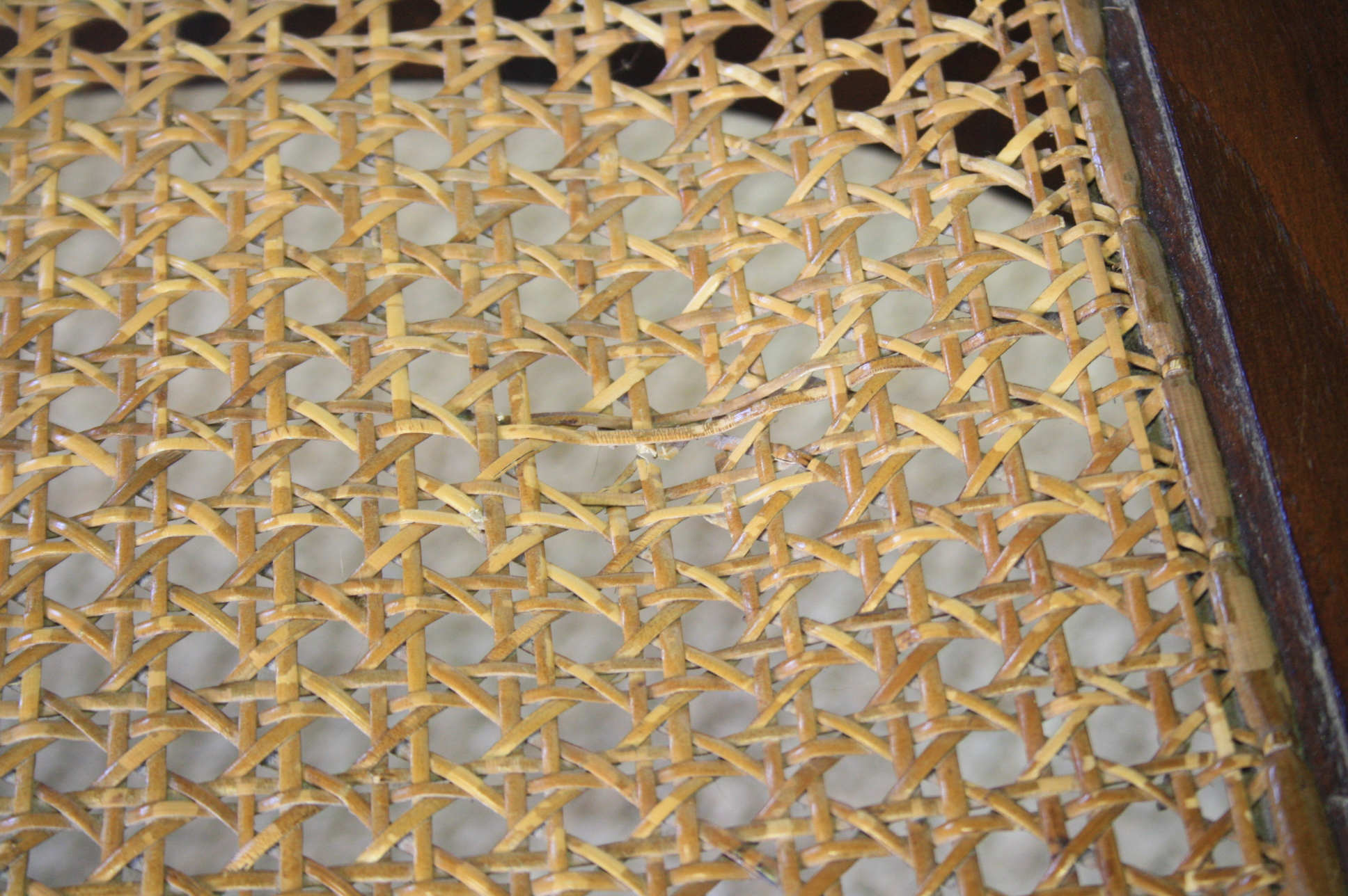 Wooden curule chair and canning