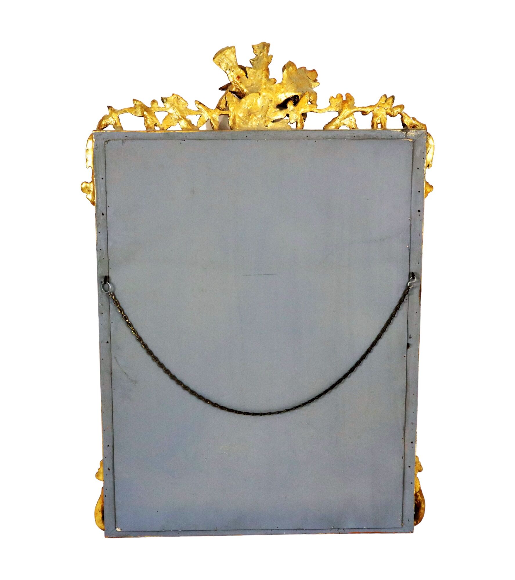 Gold Mirror XL Crown Napoleon III Style France 127x86cm