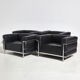 Fauteuil en cuir LC3 de Le Corbusier pour Cassina