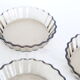 6 plats à tartelette, Arcopal, verre fumé, Vintage