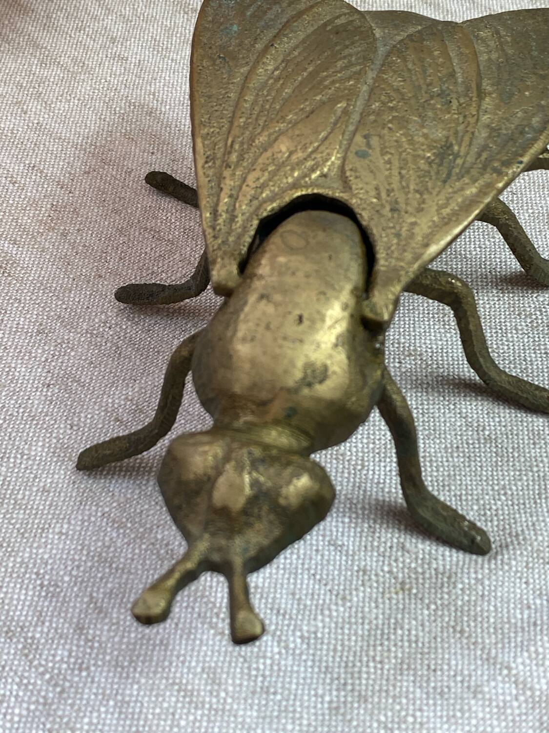 Brass fly ashtray