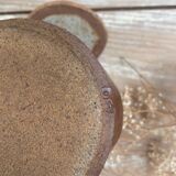 Pot and its lid in glazed stoneware