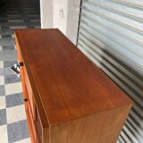 Scandinavian design teak showcase buffet