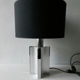 70s chrome metal lamp