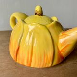 Vintage flower slip teapot