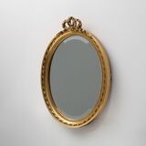 Dutch Wood with Beveled Louis-Philippe Style Mirror labeled Pieterman, 1950