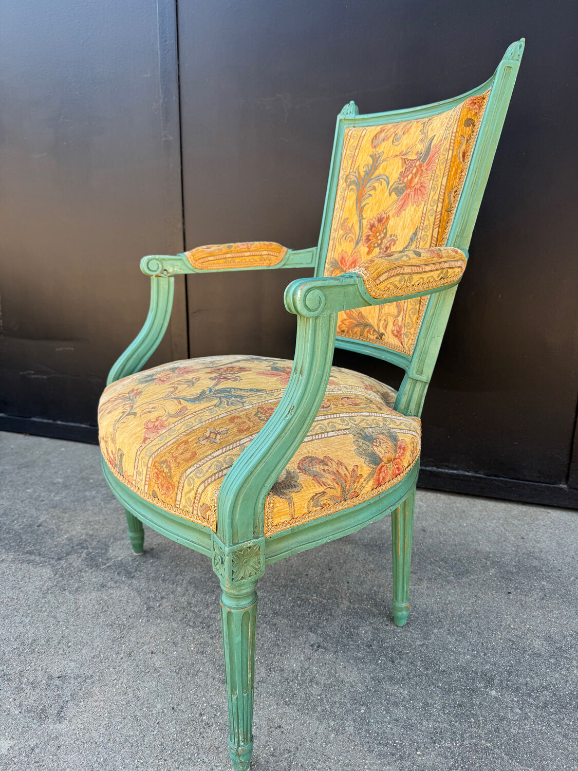 Louis XVI convertible armchair