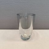 Large and heavy glass vase from Swedish Orrefors Glassworks.