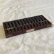 Vintage wooden Chinese abacus dimensions: height -2.5 cm - width -29 cm