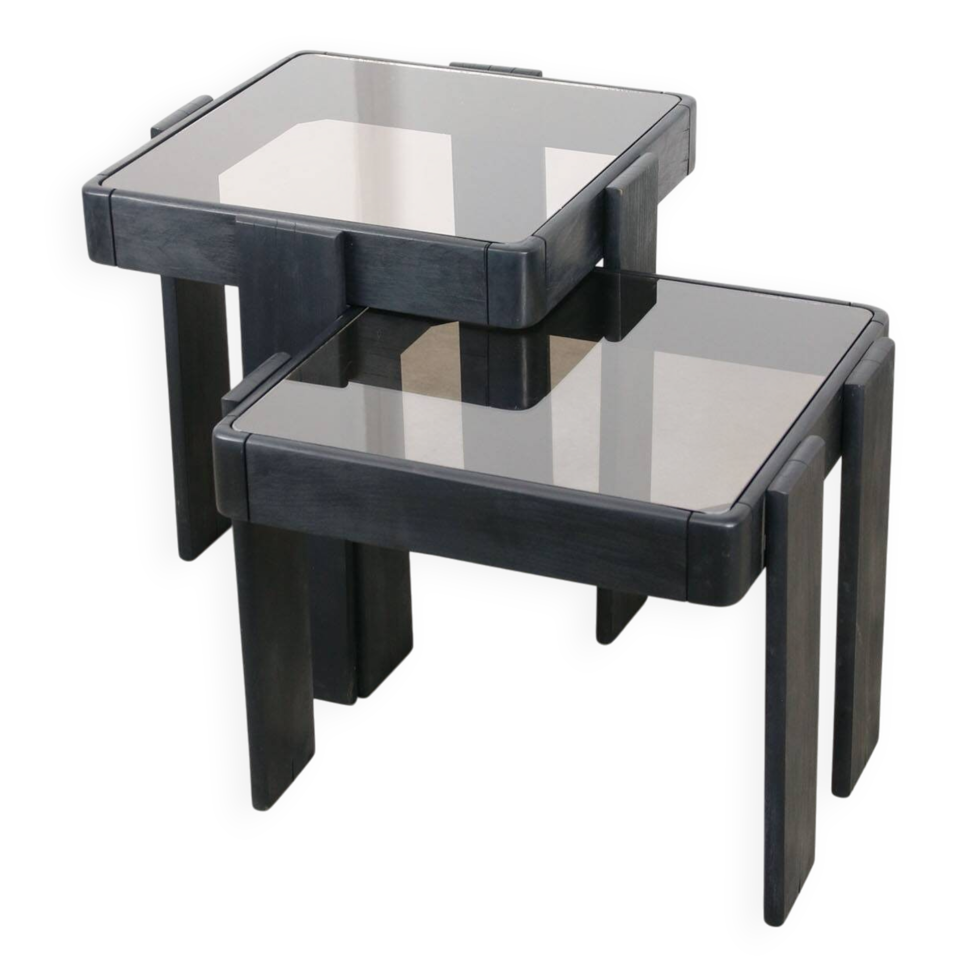 Vintage Nesting Tables by Gianfranco Frattini, Set of 2