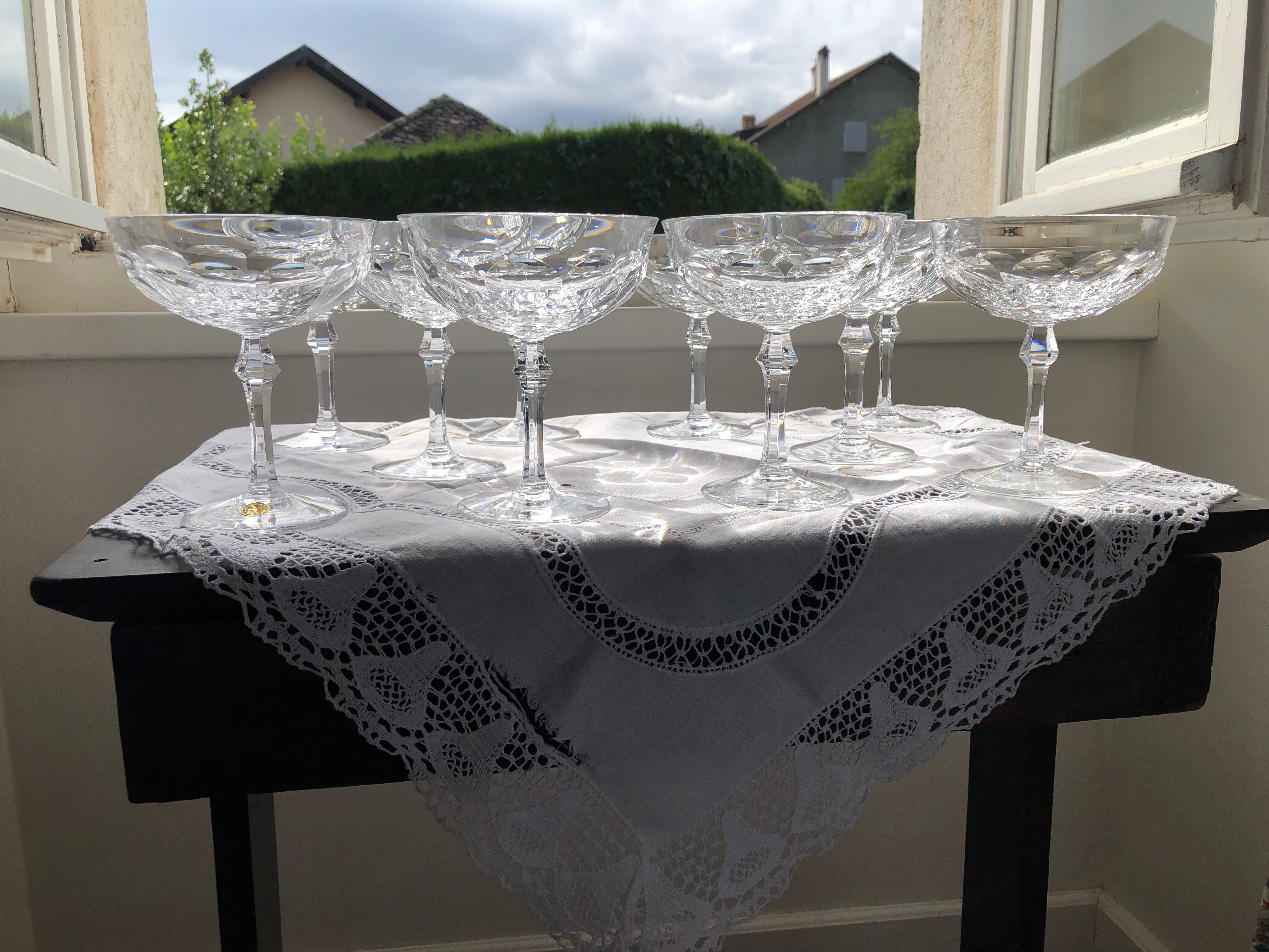 Service of crystal glasses from Wien brand Josephinehütte