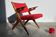 Classic Danish vintage scissor armchair by Arne Hovmand Olsen in OAK, 1960s