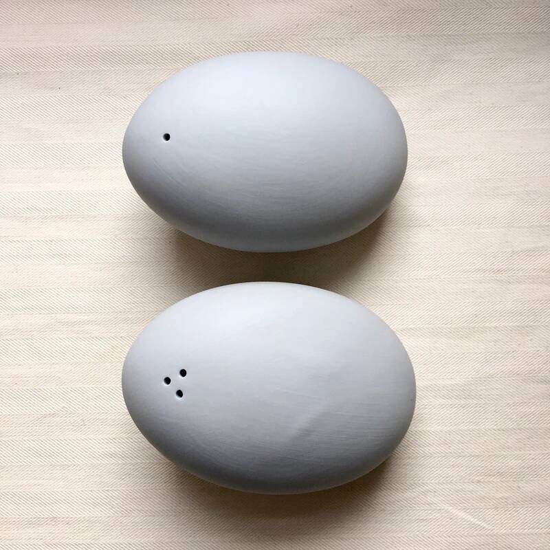 Salt and Pepper Shaker Porcelain Marcel Marongiu Artoria Limoges
