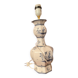 Large lamp base in Moustiers style