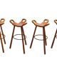 Tabourets de bar 'Marbella' par Sergio Rodrigues pour Confonorm Espagne années 1970