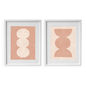 2 Handmade Framed Paintings