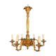 Bronze chandelier in Louis XVI style with 6 arms.
