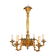 Bronze chandelier in Louis XVI style with 6 arms.