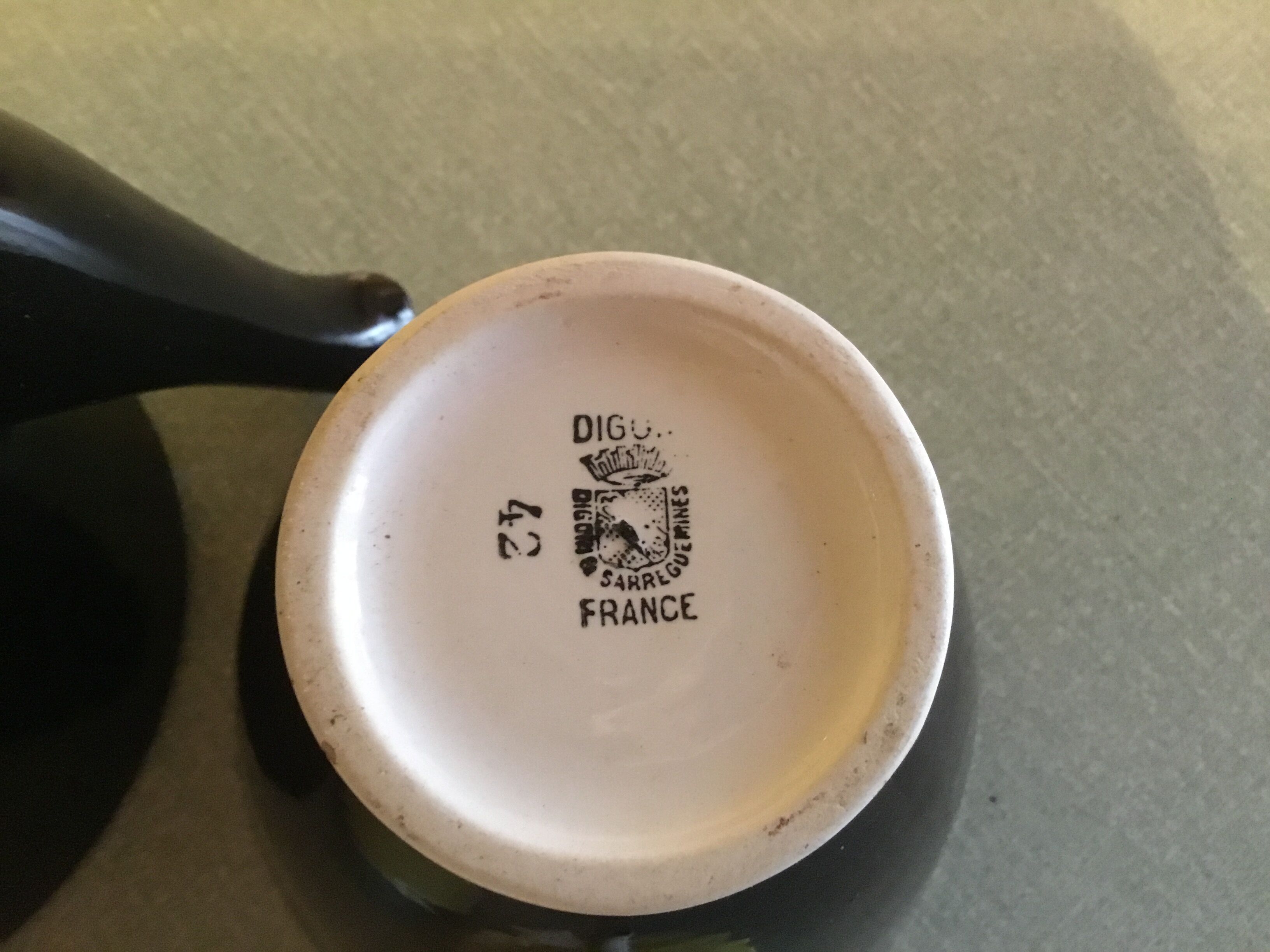 Theière et sucrier Digoin