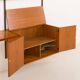 Kai Kristiansen home office shelving unit in teak for FM Mobler, 1960s