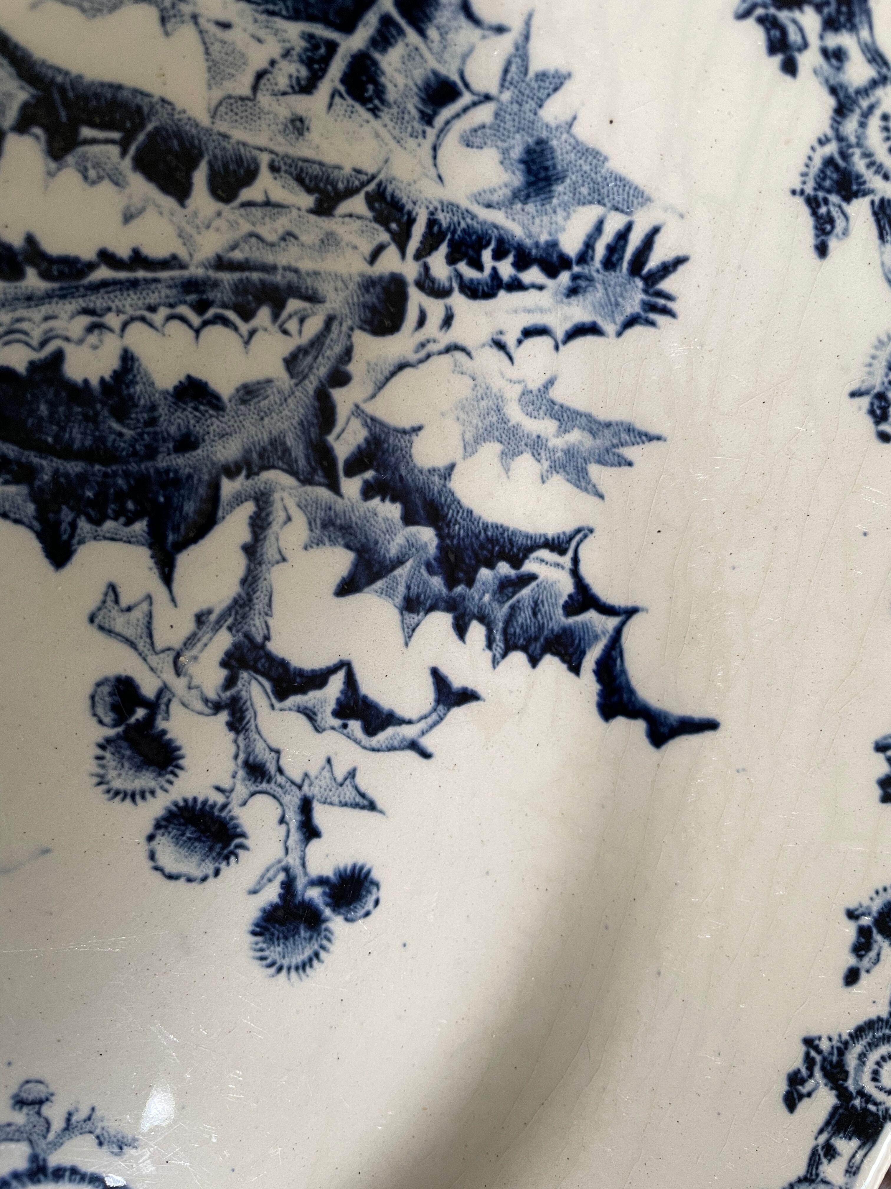 Flat plates Gien thistles