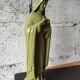 Ancient statue of Saint Thérèse of Lisieux – patinated olive green plaster