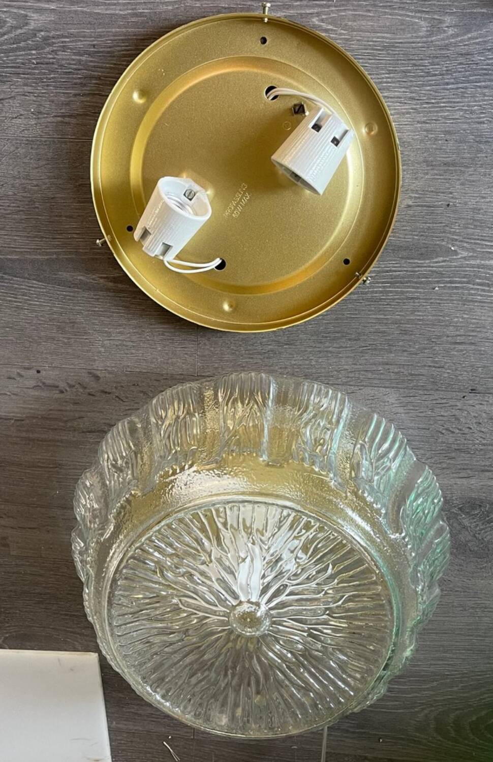 Murano Glass Flushmounts/ Wall lights set of 12