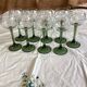 9 Alsace Cristalline wine glasses, dimensions: height - 17cm - diameter - 7cm -