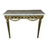 Louis XVI style console in carved wood eighteenth