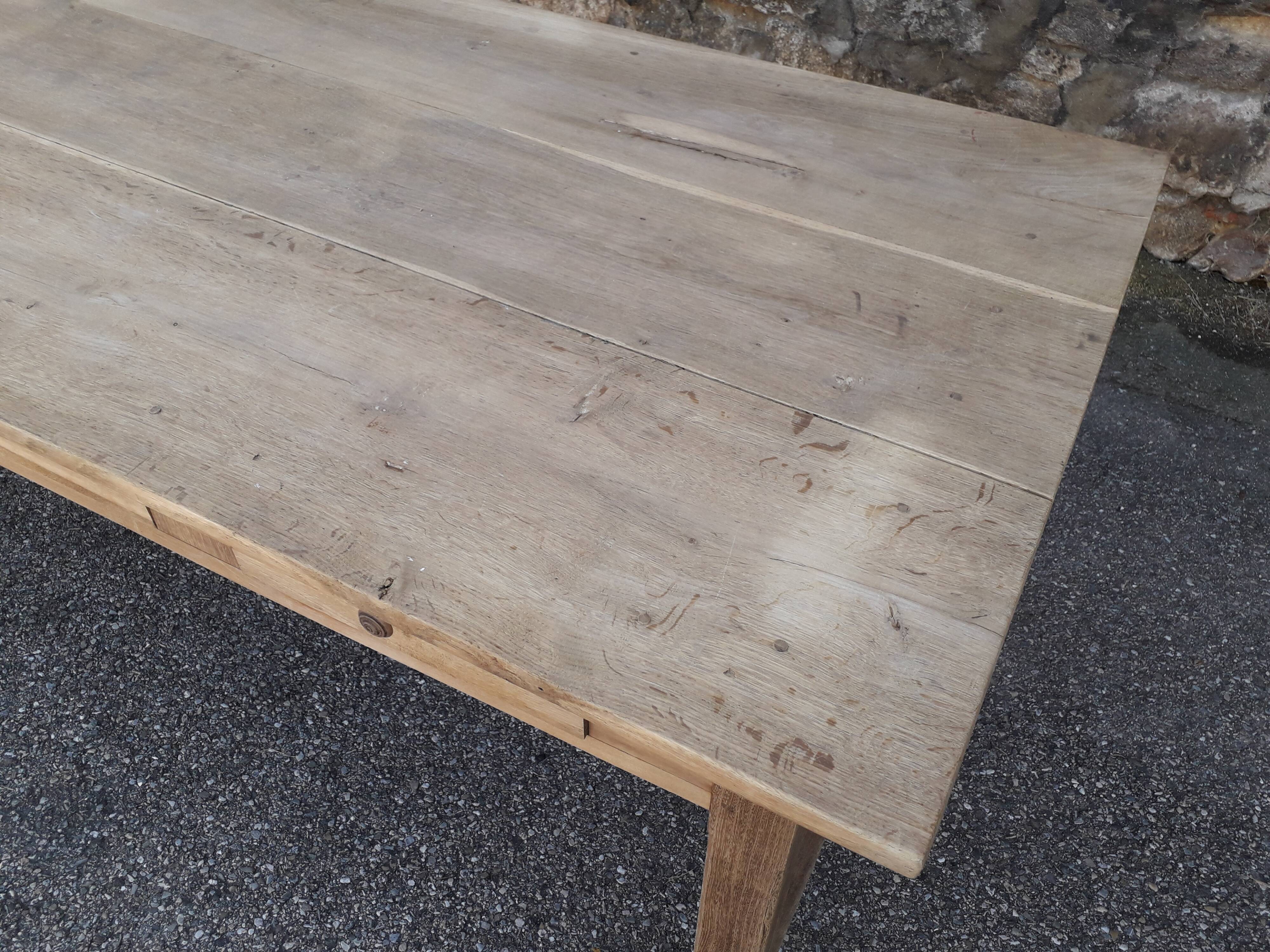214 cm drawer farm table