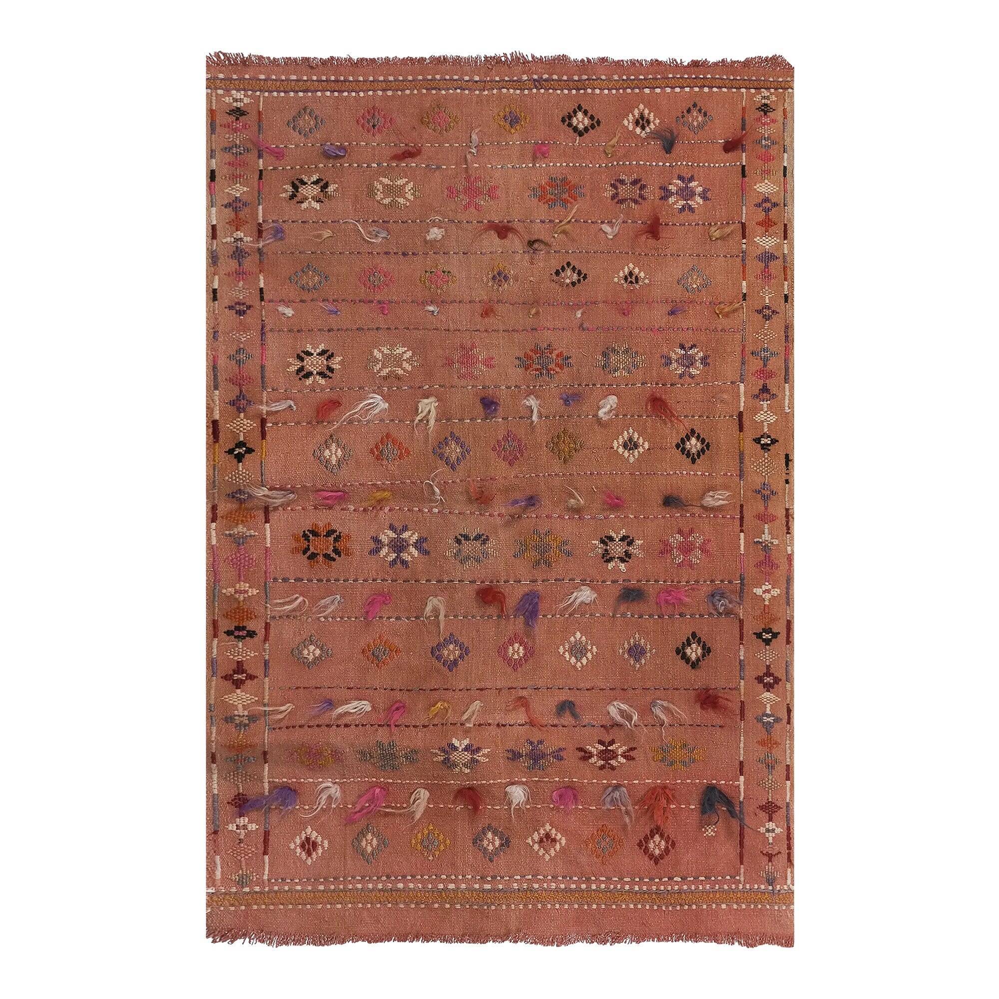 Vintage Turkish kilim, handwoven, 95x140 cm.