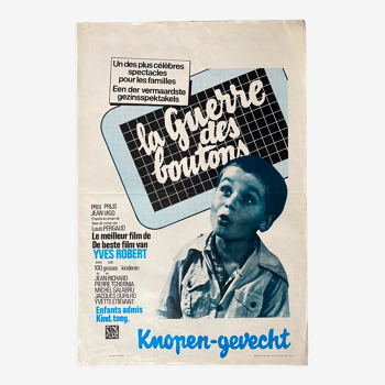 Affiche cinéma originale "La Guerre des Boutons" Yves Robert 37x54cm 1962