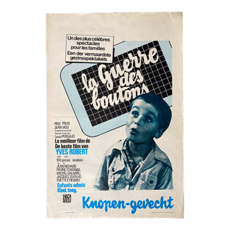 Original cinema poster "The War of the Buttons" Yves Robert 37x54cm 1962