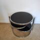 Metal and smoked glass coffee table, 1970