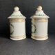 Pharmacy pots in hand-painted porcelain 1900