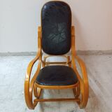 Rocking-chair in beech XXth century