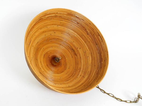 Suspension italienne en bambou par Vivai del Sud, années 1970