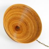 Italian 1970s bamboo ceiling pendant lamp | Ø 72 cm | Vivai del Sud