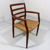 Chaise de bureau en teck modèle 68 de Niels Otto Møller pour J.L. Moller, Danemark