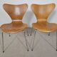 2 Chaises par Arne Jacobsen pour Fritz Hansen 1978