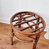 Rattan stool/plant stand - Vintage