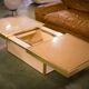 Coffee table bar Maison Lancel in the style of Willy Rizzo 1970.