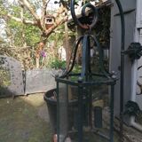 Large iron lantern with its crook