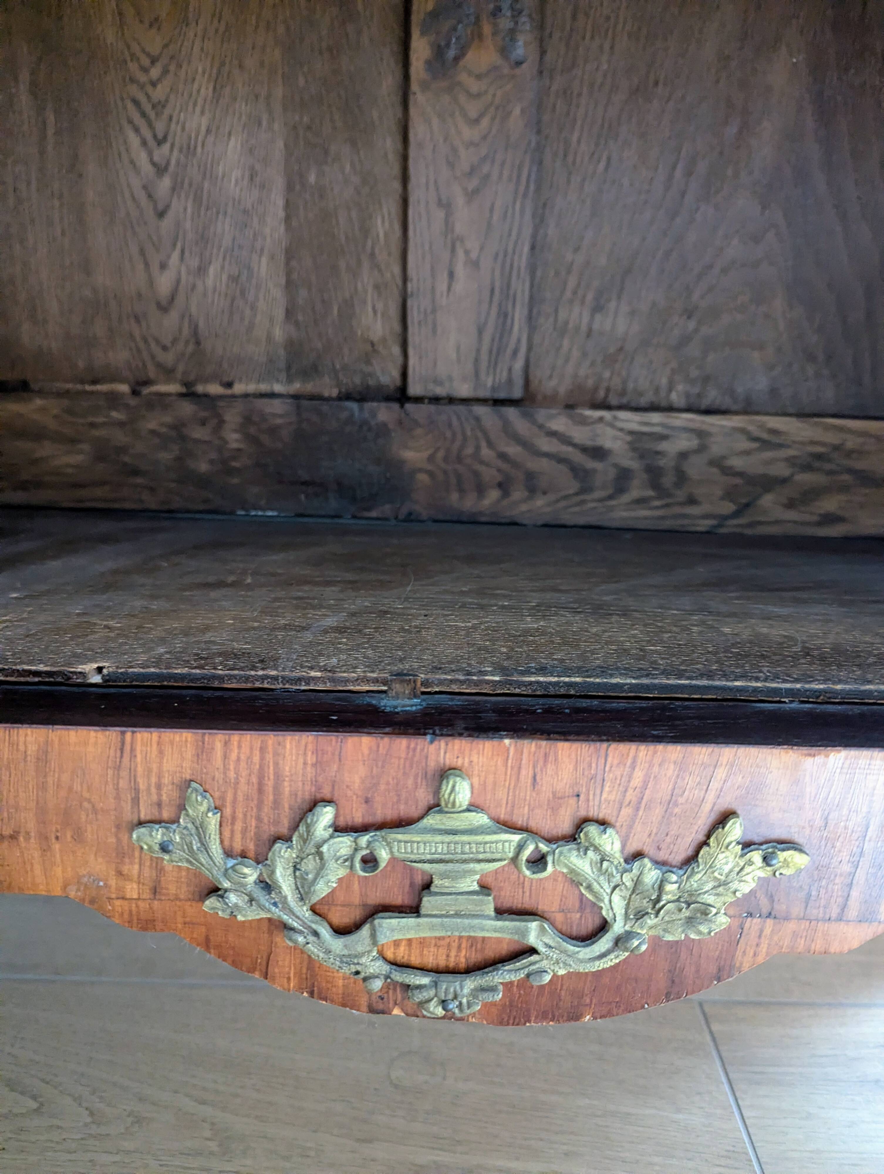 Marquetry library in Transition style Louis XV / Louis XVI