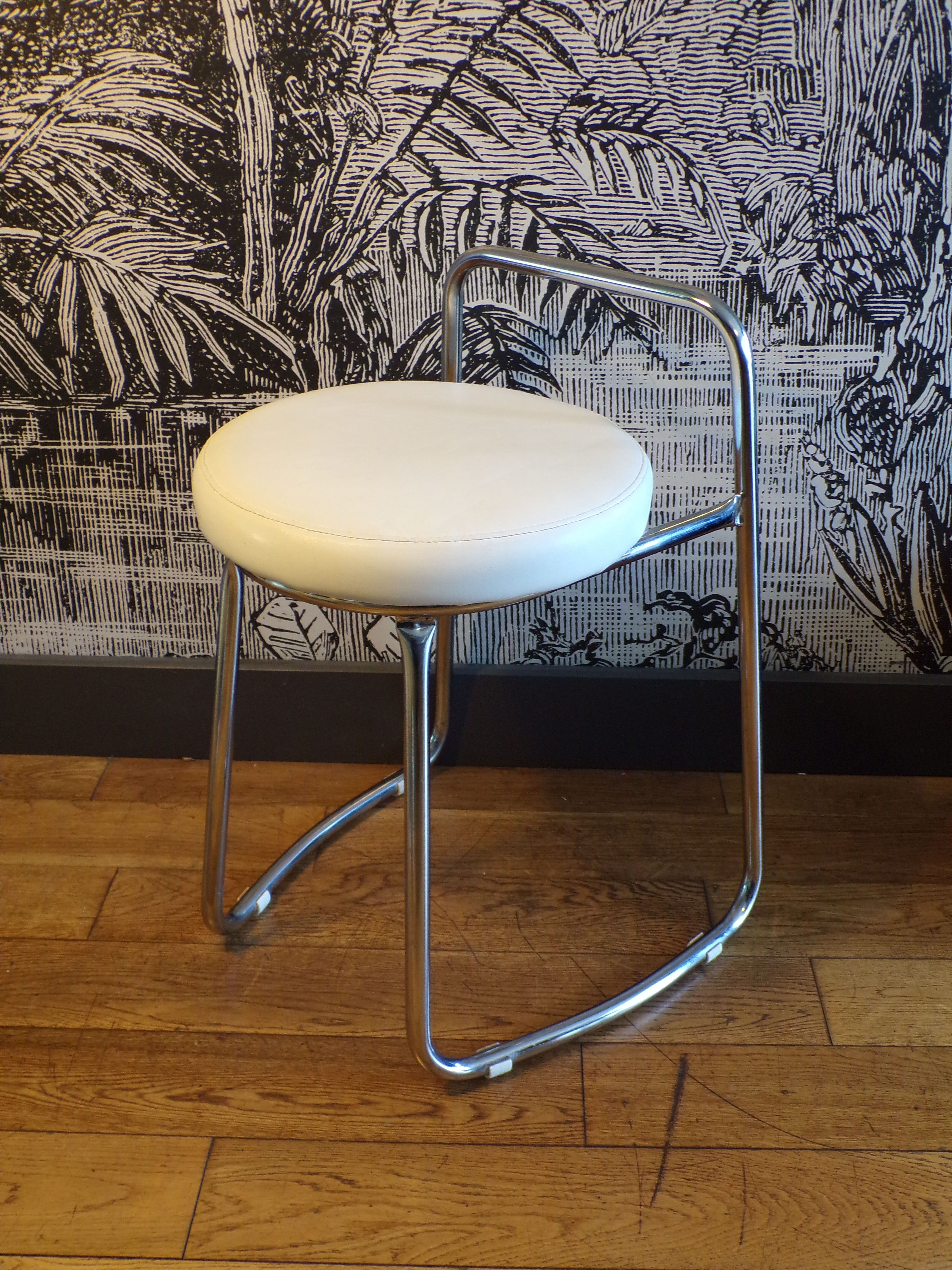 Vintage skaï stool